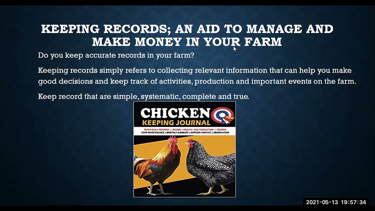 chicken keeping records